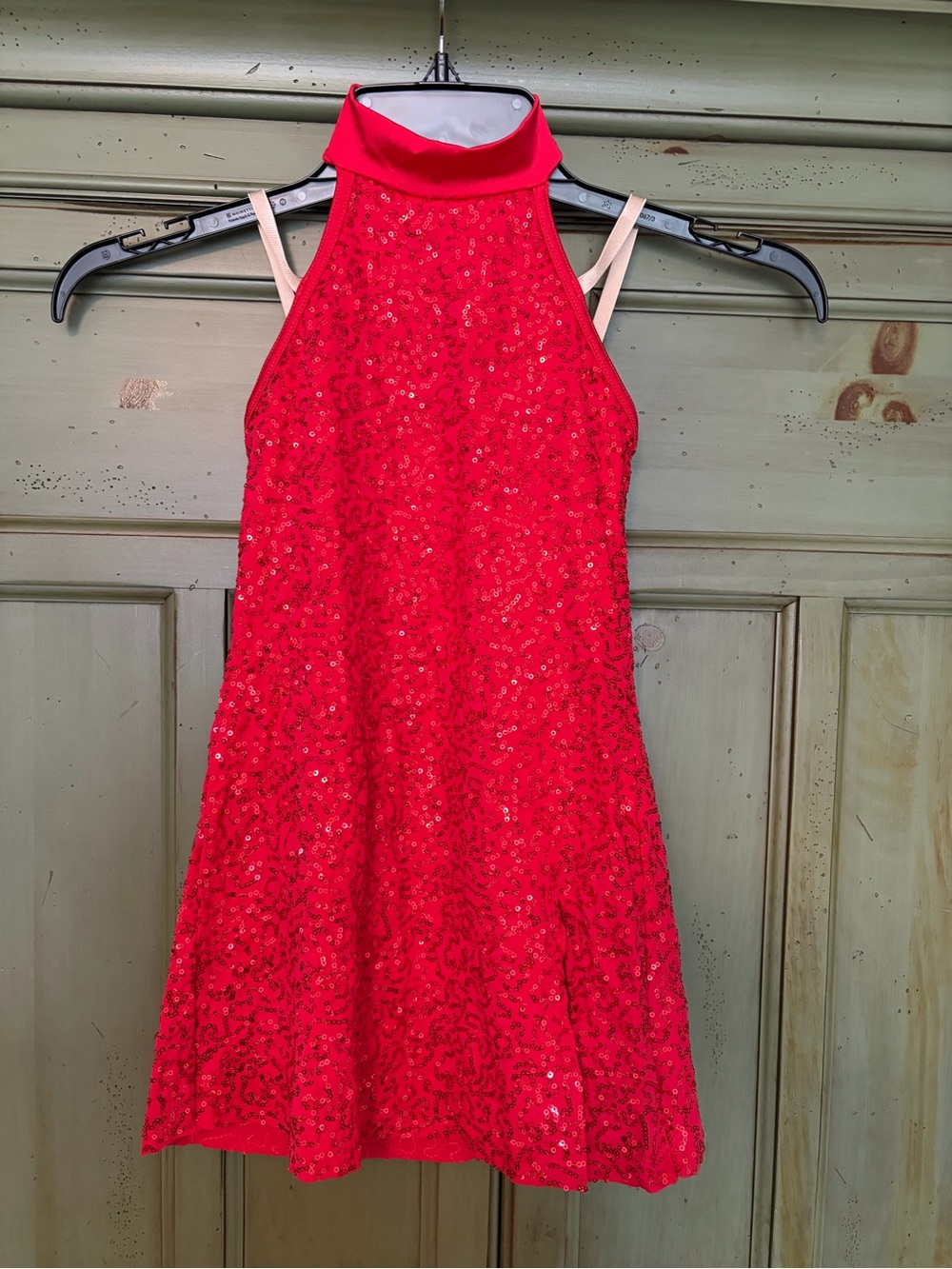 Weissman Red Sequin Halter Costume I’m a Lady 11077 - Picture 2 of 7